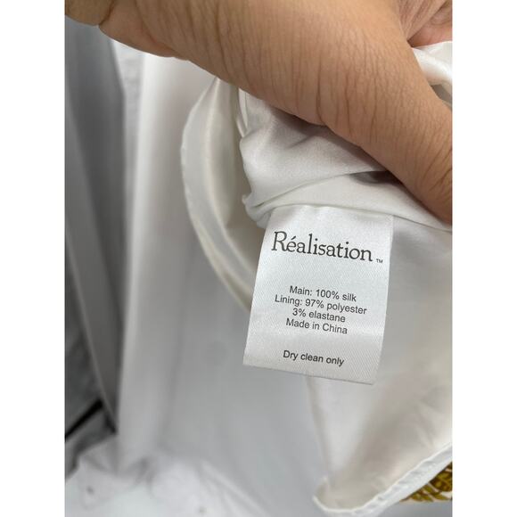 Realisation Par Devon Silk Mini Dress 70's Floral Print - Picture 6 of 11